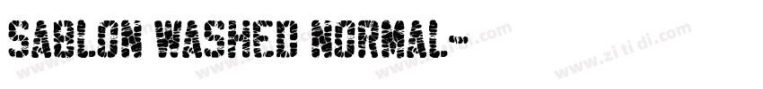 Sablon Washed Normal字体转换